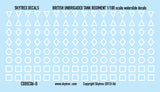 British Tank Markings - White